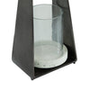 DecMode Black Aluminum Decorative Candle Lantern EasyOptionXY LLC