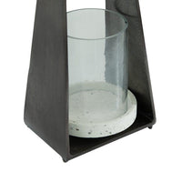 DecMode Black Aluminum Decorative Candle Lantern EasyOptionXY LLC