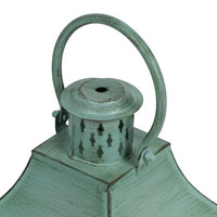 Noble House Scio Small Coastal Solid Candle Lantern Holders, Green EasyOptionXY LLC
