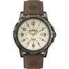 Men's Expedition Rugged Metal Field Natural Dial Watch, Brown Leather Strap EasyOptionXY LLC