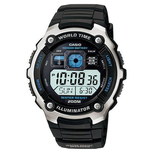 Casio Men's Multi-Functional Digital Black Resin Band Sport Watch AE-2000W-1AVCF EasyOptionXY LLC