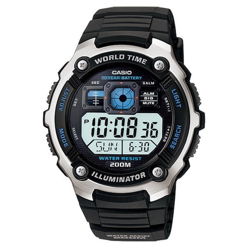 Casio Men's Multi-Functional Digital Black Resin Band Sport Watch AE-2000W-1AVCF EasyOptionXY LLC