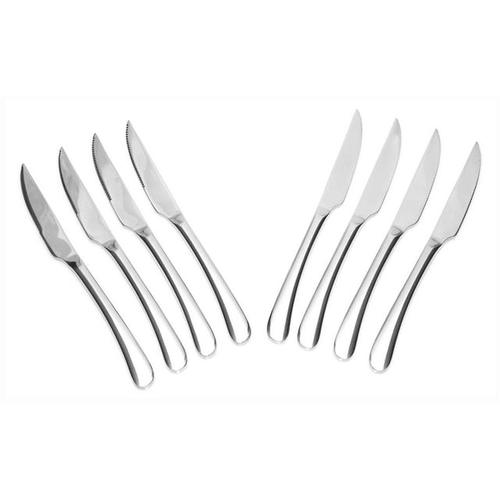 Bruntmor Alba Gourmet Stainless Steel 8-Piece Steak Knife Set With Full Tang EasyOptionXY LLC