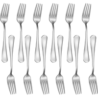 Cibeat Dinner Forks, 12 Pcs 6.7" Forks, Premium Food Grade Stainless Steel Silverware Forks, Table Forks, Flatware Forks, Mirror Finish & Dishwasher Safe, Use for Home, Kitchen or Restaurant EasyOptionXY LLC
