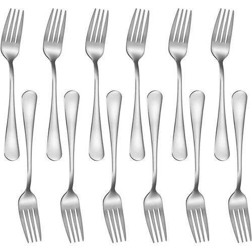Cibeat Dinner Forks, 12 Pcs 6.7" Forks, Premium Food Grade Stainless Steel Silverware Forks, Table Forks, Flatware Forks, Mirror Finish & Dishwasher Safe, Use for Home, Kitchen or Restaurant EasyOptionXY LLC