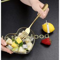 ReaNea Gold Dinner Fork 6 Pieces, Stainless Steel 8.17 " Fork Wedding Silverware Set EasyOptionXY LLC