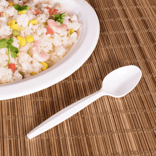 Karat PS Plastic Medium-Heavy Weight Tea Spoons Bulk Box - White - 1,000 ct EasyOptionXY LLC