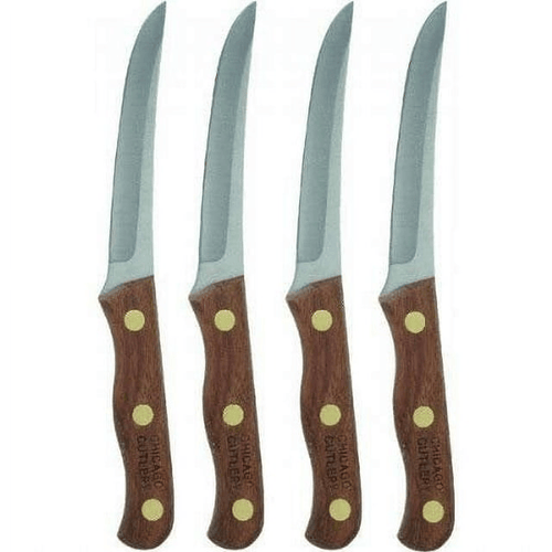 Chicago Cutlery Walnut Tradition 4-Piece Stainless Steel Steak Knife Set EasyOptionXY LLC
