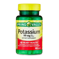 Spring Valley Potassium Caplets Dietary Supplement; 99 mg; 100 Count EasyOptionXY LLC