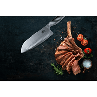 EaZy MealZ 2-Piece Knife Set 7-inch Santoku Knife and 4-inch Chef's Knife, Super Sharp Stainless Steel EasyOptionXY LLC
