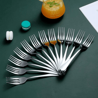 ReaNea Dinner Fork 12 Pieces Stainless Steel 8.17" Silverware Forks Set EasyOptionXY LLC