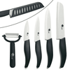 Rirool 5 Pcs Ceramic Knife Set, Professional Home Kitchen Knife with Covers, 6" Chef Knife, 5" Utility Knife, 4" Fruit Knife, 3" Paring Knife and a Peeler EasyOptionXY LLC