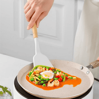 19 Pcs Knife Sets for Kitchen with Block, with 9 Piece Silicone Cooking Utensils Set 5 Piece Sharp Stainless Steel Chef Knives Scissors Whisk Tongs and Cutting Board (19 in 1) (Beige) EasyOptionXY LLC