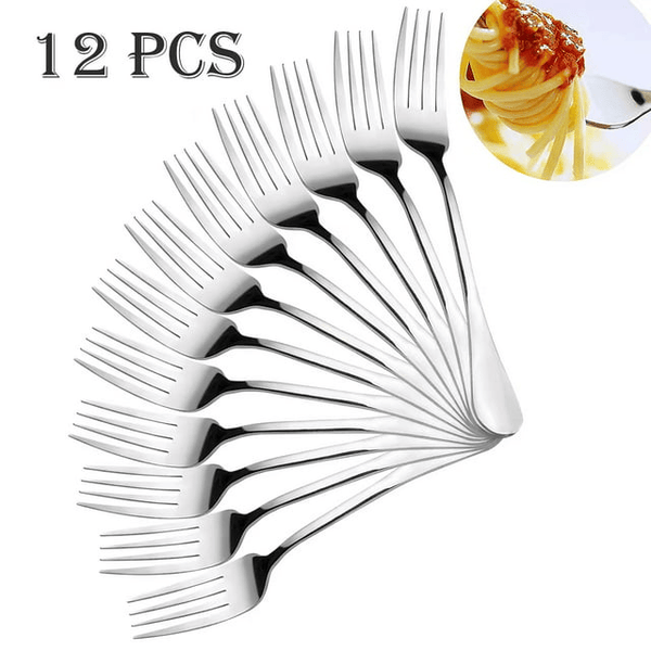 Dammyty Upgrade Stainless Steel Dinner Forks,Salad Forks Set of 12 EasyOptionXY LLC