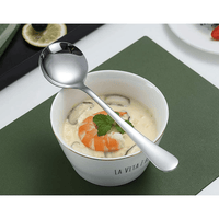 ReaNea Soup Spoons 6 Pieces Stainless Steel Round Dinner Spoon, Table Spoons Silverware Set EasyOptionXY LLC