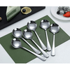 ReaNea Soup Spoons 6 Pieces Stainless Steel Round Dinner Spoon, Table Spoons Silverware Set EasyOptionXY LLC