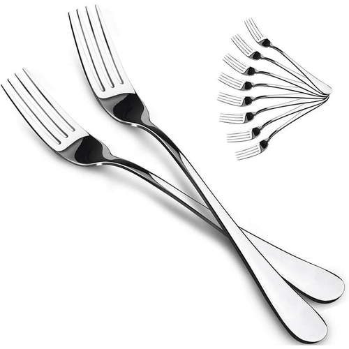 Ficcug Food-Grade Stainless Steel Dinner Forks Set,Salad Flatware Forks of 10 EasyOptionXY LLC