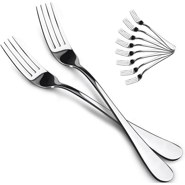Ficcug Food-Grade Stainless Steel Dinner Forks Set,Salad Flatware Forks of 10 EasyOptionXY LLC