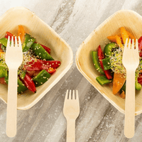 TXV Mart Wooden Disposable Forks, 100pcs, 6in Biodegradable Fork, Compostable Forks, Compostable Cutlery, Wooden Disposable Cutler EasyOptionXY LLC