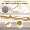 Jetcloudlive Wooden Bread Bow Knife, 15.7" Serrated Bagel Knife Sourdough Cutter Fiddle Bow Bread Slicer Knife for Homemade Bread, Premium Stainless Steel Saw EasyOptionXY LLC