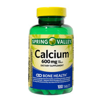 Spring Valley Calcium Tablets Dietary Supplement; 600 mg; 100 Count EasyOptionXY LLC