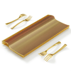 Mini Forks For Desserts - Bulk Pack Of 100 Mini Gold Dessert Forks EasyOptionXY LLC