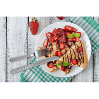 DecorRack Disposable Forks, Knives, Spoons, Party Utensils, Silver (96 Pcs) EasyOptionXY LLC