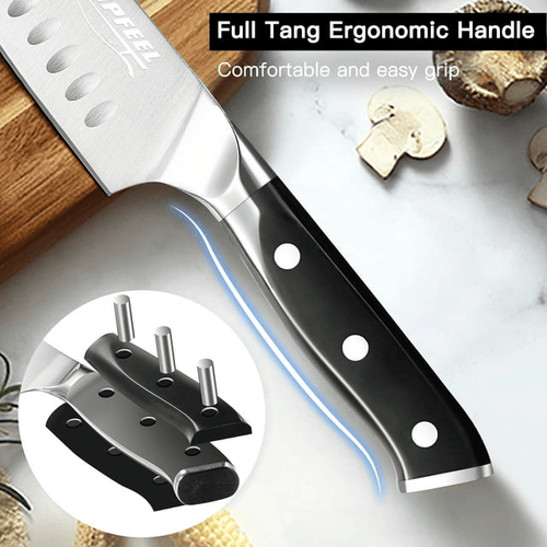 TOPFEEL Kitchen Knife Set, 3-piece Stainless Steel Chef Knife,Santoku Knife & Utility Knife with Gift Box for Home EasyOptionXY LLC