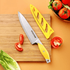 Little Cook Chef Knife Set, 3PCS Kitchen Knife, Multicolor Stainless Steel Sharp Chef Knife Set, 8 Inch Chef's Knife, 5 Inch Utility Knife, 3.5 Inch Paring Knife (3Pack, Yellow, Red, Green) EasyOptionXY LLC