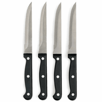 4 Pc Stainless Knife Set Professional Serrated Steak Knives Kitchen Cutlery Tool EasyOptionXY LLC