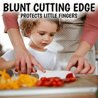 Zulay Kitchen Kids Knife Set 3-Piece for Cooking Cutting Fruits Veggies & Cake Starter Knife Red EasyOptionXY LLC