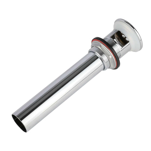 Bathroom Sink Overflow Flat Top Grid Drain Assembly, Chrome Plated Plumbingsell