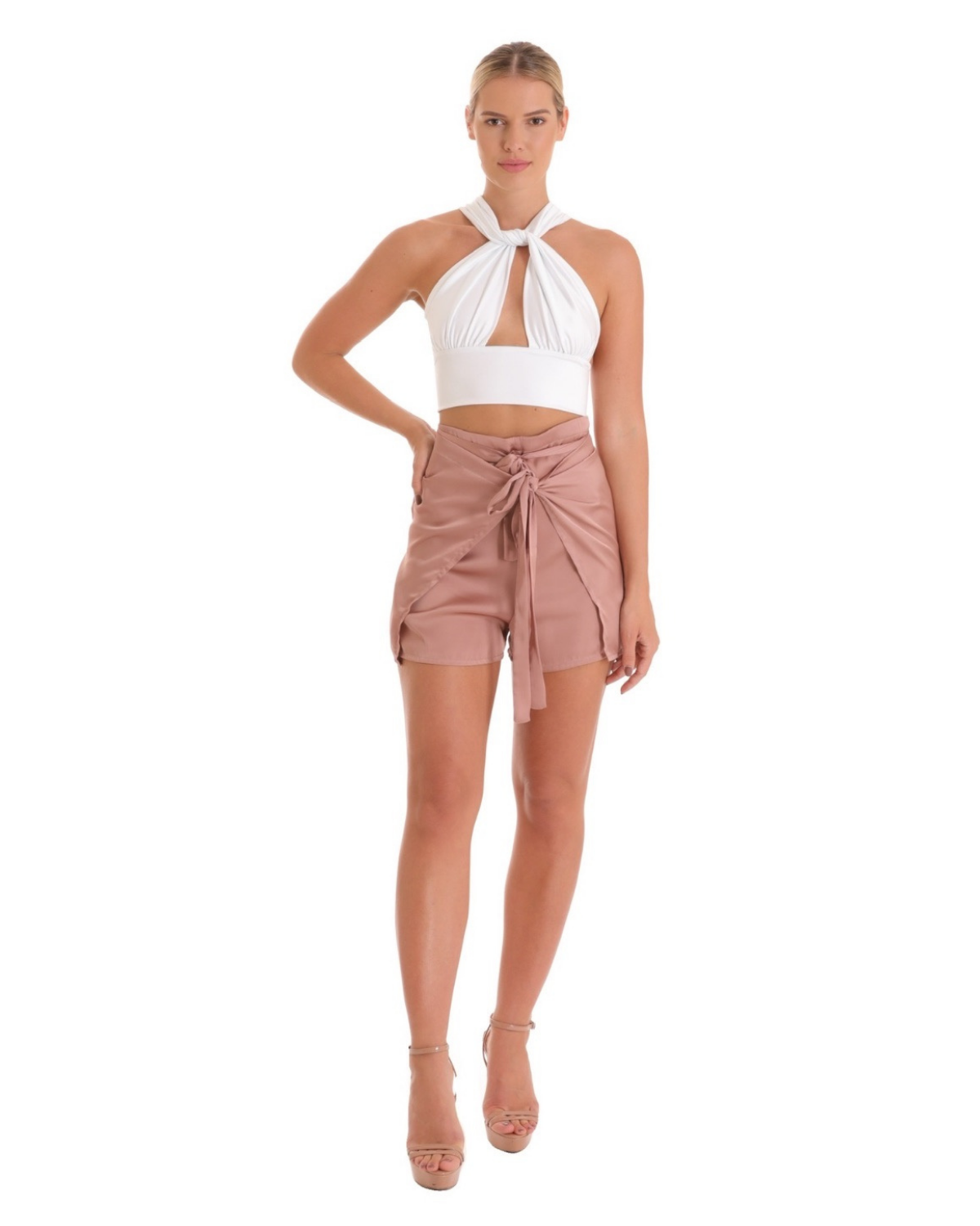 Baliawear Baliawear Wrap Short Satin