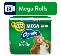 Charmin Ultra Gentle Toilet Paper, Mega Roll, 286 Sheets Per Roll, 18 Count EasyOptionXY LLC