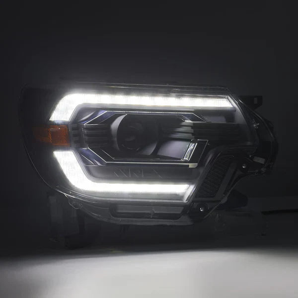 AlphaRex 12-15 Toyota Tacoma PRO-Series Halogen Projector Headlights Black
