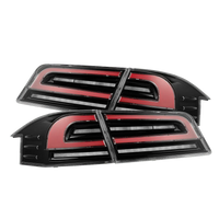 AlphaRex 12-21 Tesla Model S LUXX-Series LED Tail Lights Black Red (With Black Trunk Center Piece Replacement) OffRoadUSA.com
