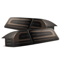 AlphaRex 12-21 Tesla Model S LUXX-Series LED Tail Lights Black Smoke (With Black Trunk Center Piece Replacement) OffRoadUSA.com