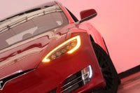 AlphaRex 12-21 Tesla Model S NOVA-Series LED Projector Headlights Alpha-Black OffRoadUSA.com