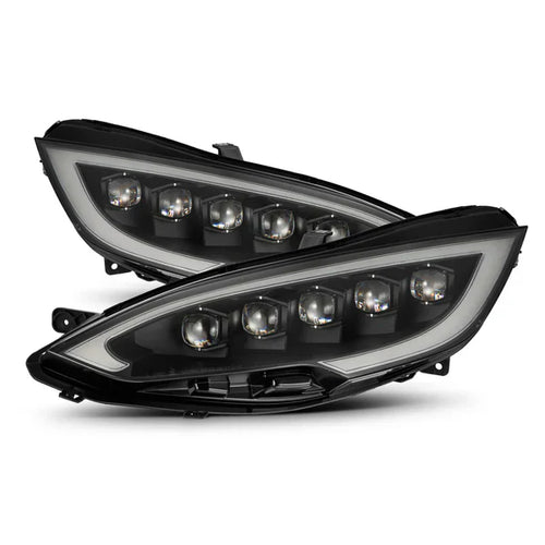 AlphaRex 12-21 Tesla Model S NOVA-Series LED Projector Headlights Black OffRoadUSA.com