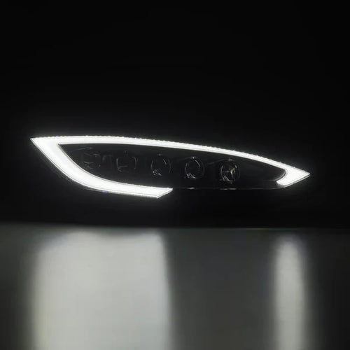 AlphaRex 12-21 Tesla Model S NOVA-Series LED Projector Headlights Black OffRoadUSA.com