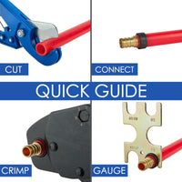Crimper Plier Angle Tool Kit, 1/2" & 3/4" Plumbingsell