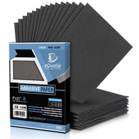 1200 Grit Sandpaper Sheets – 10 Pack, 9x11 in, Wet or Dry Use eQualle Sandpaper