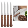 4 Pack Stainless Steel Steak Knives Knife Set Utensil Cutlery Wooden Serrated EasyOptionXY LLC