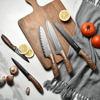 Cohesion Knife Magnetic Strip & 5 Pcs Kitchen Knife Set - Magnetic Knife Holder for Wall Stainless Steel Chef Knife EasyOptionXY LLC