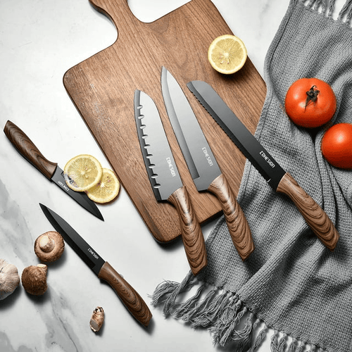 Cohesion Knife Magnetic Strip & 5 Pcs Kitchen Knife Set - Magnetic Knife Holder for Wall Stainless Steel Chef Knife EasyOptionXY LLC