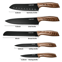 Cohesion Knife Magnetic Strip & 5 Pcs Kitchen Knife Set - Magnetic Knife Holder for Wall Stainless Steel Chef Knife EasyOptionXY LLC