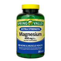 Spring Valley Extra Strength Magnesium Tablets Dietary Supplement; 400 mg; 250 Count EasyOptionXY LLC