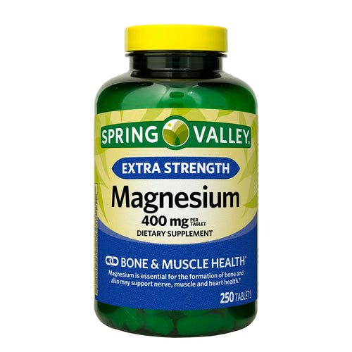 Spring Valley Extra Strength Magnesium Tablets Dietary Supplement; 400 mg; 250 Count EasyOptionXY LLC