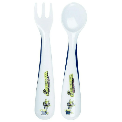 Disney Pixar Toy Story Buzz Lightyear Fork and Spoon Utensil Set 12m+ EasyOptionXY LLC