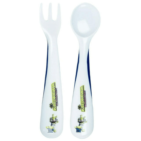 Disney Pixar Toy Story Buzz Lightyear Fork and Spoon Utensil Set 12m+ EasyOptionXY LLC